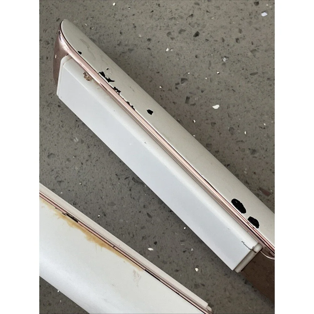 T3 - Smooth ID 1” Smart Flat Iron with Touch Interface White & Rose Gold tested